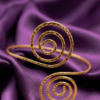 Mystic Arm Cuff Adjustable Bangle Anti-tarnish, Stainless Steel (Gold Alloy Finish) - KRB07