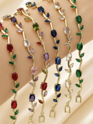 Bestselling Tulip Charm Bracelet Multiple Colours Anti-Tarnish, Stainless Steel - KRB05